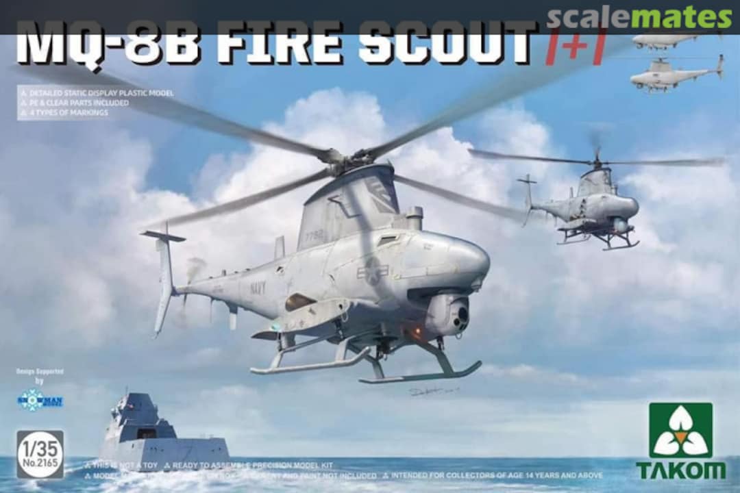Boxart MQ-8B Fire Scout 2165 Takom Boxart MQ-8B Fire Scout 2165 Takom