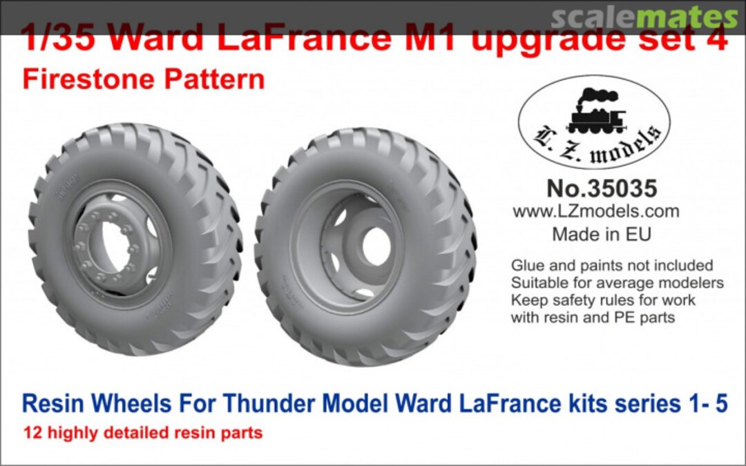 Boxart Ward LaFrance M1 Upgrade set 4 35035 L.Z. Models Boxart Ward LaFrance M1 Upgrade set 4 35035 L.Z. Models