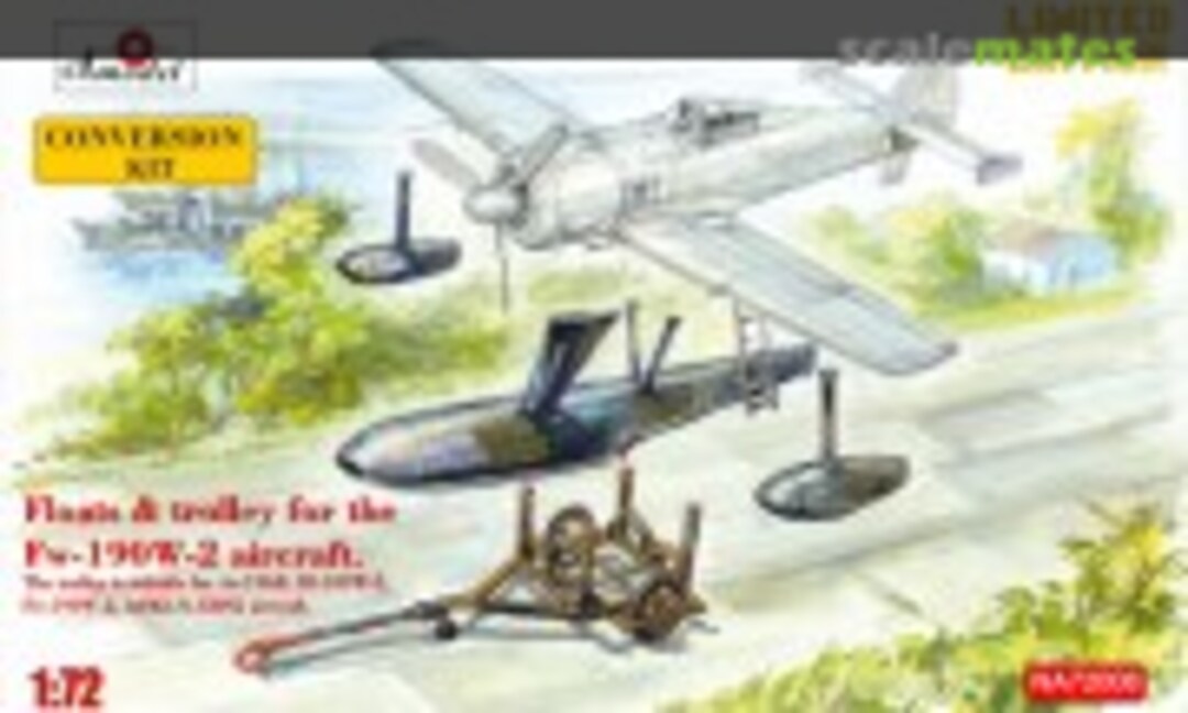 Floats &amp; Trolley for Fw-190 W-2 Aircraft (Amodel NA72008)