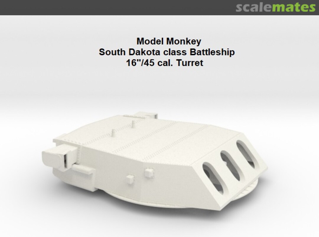 Boxart South Dakota class 16"/45 cal. Turret 72-BB57 turret-1 Model Monkey