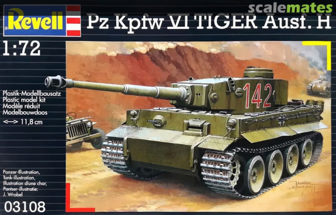 Boxart Pz.Kpfw. VI Tiger Ausf. H 03108 Revell Boxart Pz.Kpfw. VI Tiger Ausf. H 03108 Revell