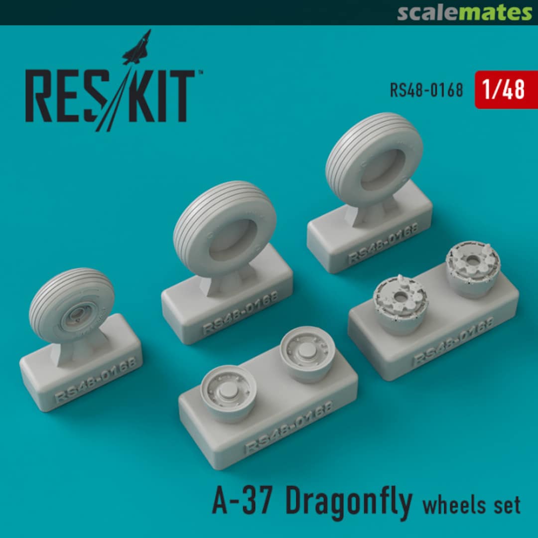 Boxart A-37 Dragonfly - Wheels Set RS48-0168 ResKit Boxart A-37 Dragonfly - Wheels Set RS48-0168 ResKit