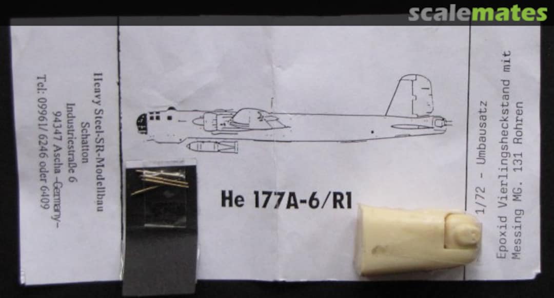 Boxart Heinkel He 177 A-6/R1 Conversion 4x MG 131 7261 Schatton Modellbau Boxart Heinkel He 177 A-6/R1 Conversion 4x MG 131 7261 Schatton Modellbau