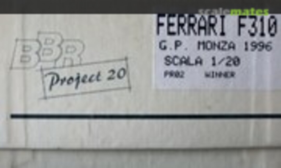1:20 Ferrari F310 (BBR PR02) PR02