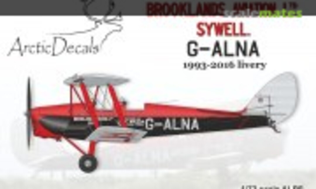 1:72 DH.82A Brooklands Aviation G-ALNA (Arctic Decals ARC72-144D) ARC72-144D