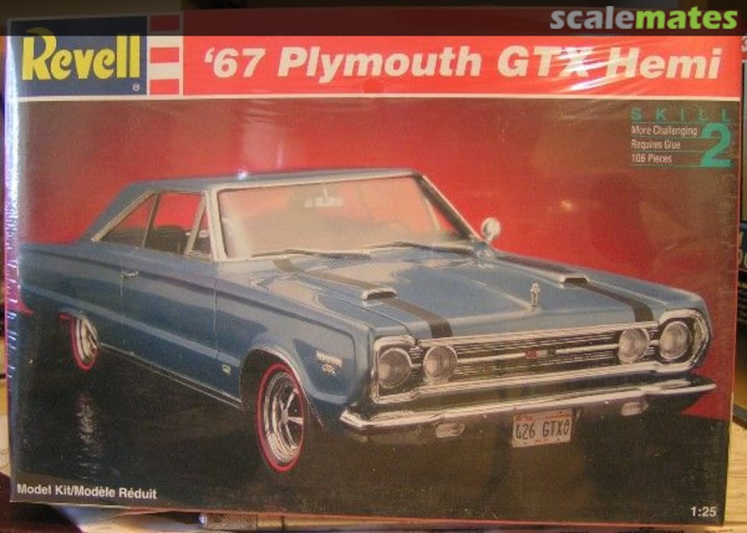 Boxart '67 Plymouth GTX Hemi 7359 Revell