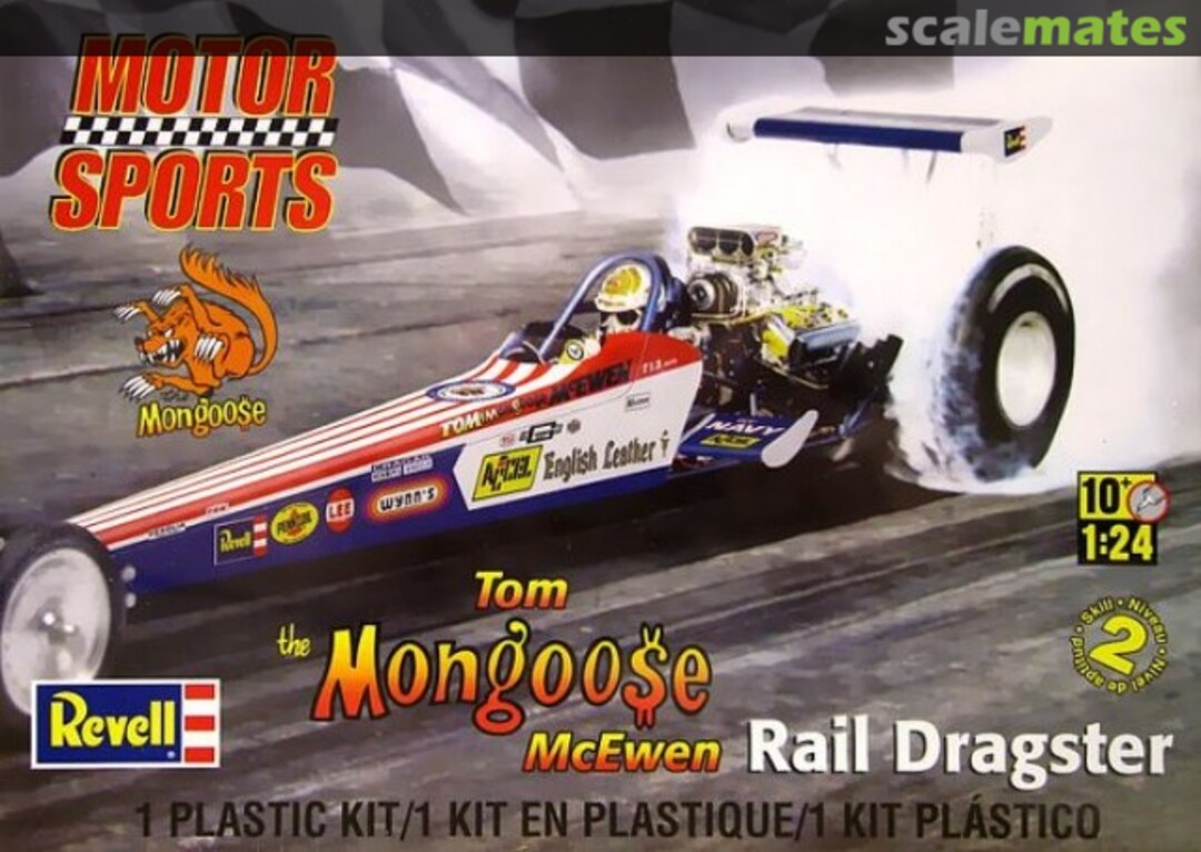 Boxart Rail Dragster 85-4908 Revell Boxart Rail Dragster 85-4908 Revell