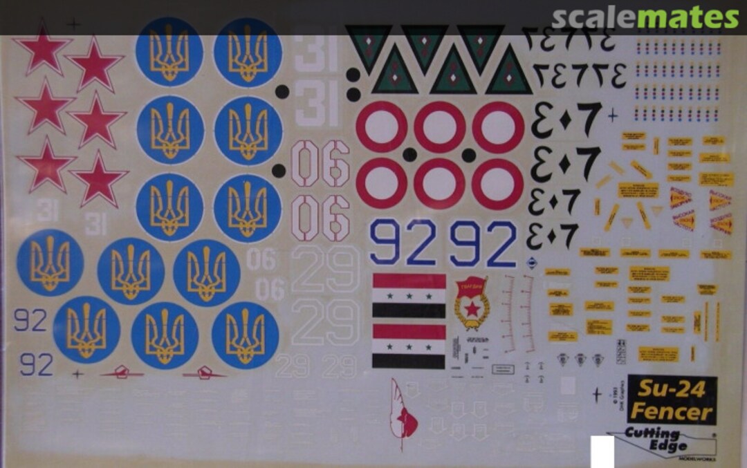 Contents Sukhoi Su-24 Fencer CED72001 Cutting Edge Modelworks Contents Sukhoi Su-24 Fencer CED72001 Cutting Edge Modelworks