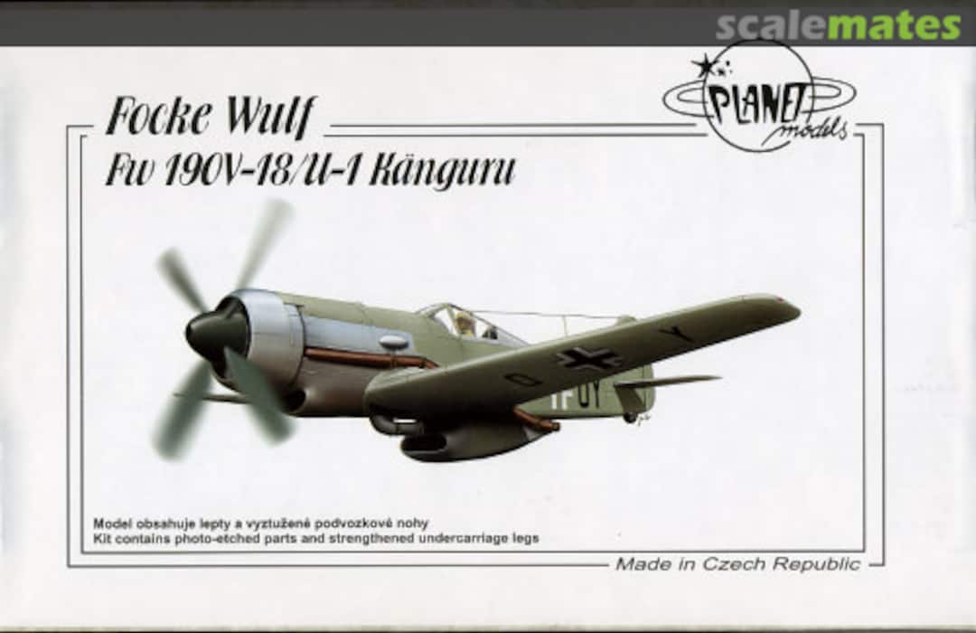 Boxart Focke-Wulf Fw 190V-18/U-1 PLT193 Planet Models Boxart Focke-Wulf Fw 190V-18/U-1 PLT193 Planet Models