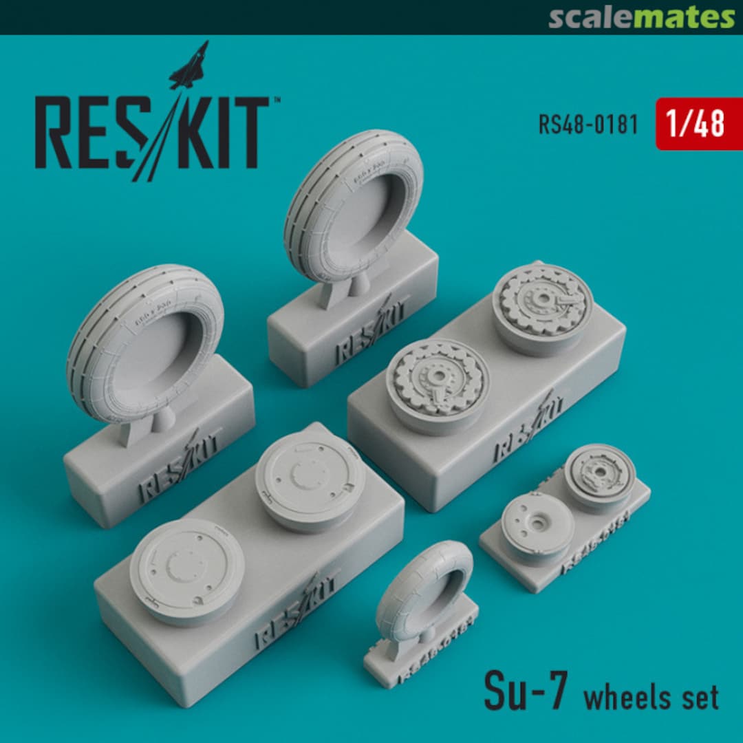 Boxart Su-7 wheels set RS48-0181 ResKit