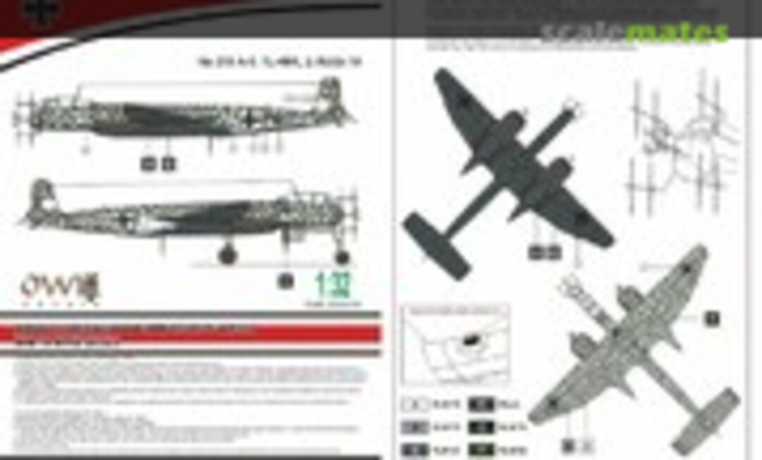 1:32 He 219 A-0, 1L+MK, 2./NJGr. 10 (OWL D32016) D32016