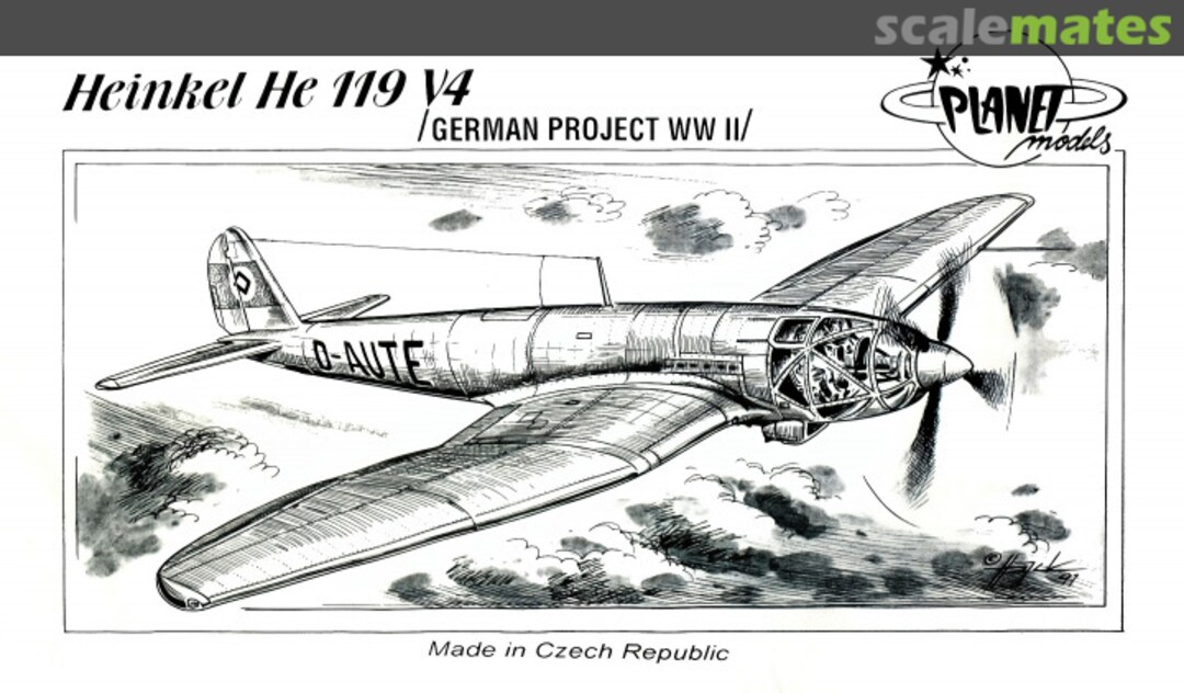 Boxart Heinkel He 119 V4 PLT034 Planet Models Boxart Heinkel He 119 V4 PLT034 Planet Models