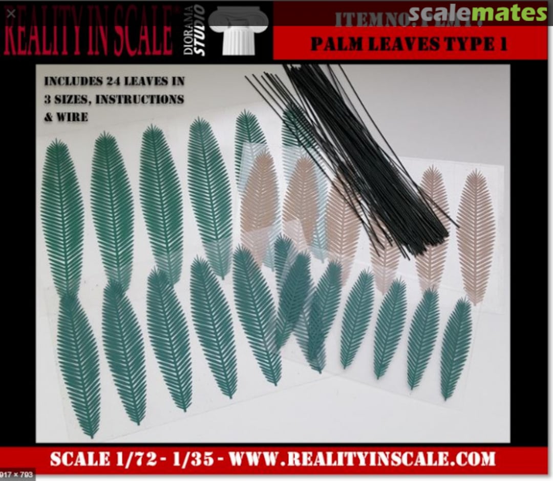 Boxart Palm Leaves PLM17 Reality in Scale