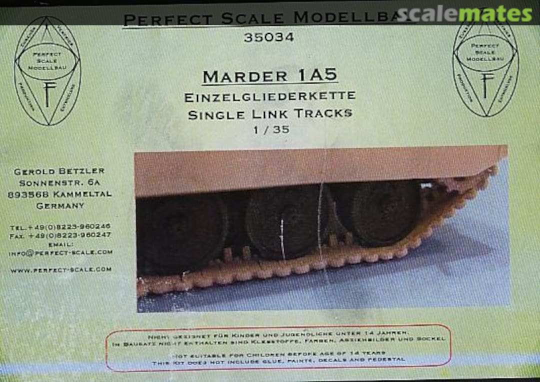 Boxart Einzelgliederkette 35034 Perfect Scale Modellbau Boxart Einzelgliederkette 35034 Perfect Scale Modellbau