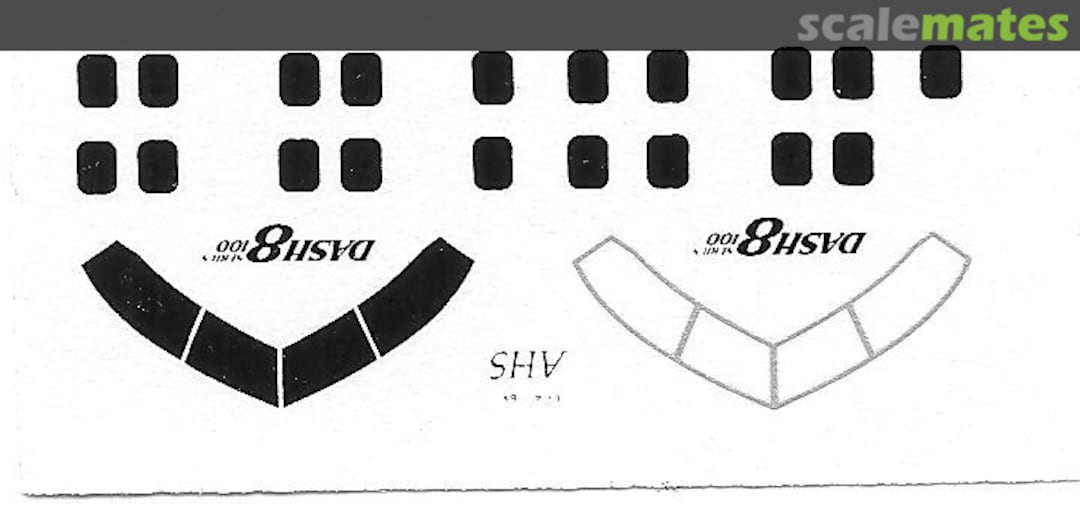 Boxart DHC-8 Dash 8 Series 100 / 200 windows AHS4105 Airline Hobby Supplies Boxart DHC-8 Dash 8 Series 100 / 200 windows AHS4105 Airline Hobby Supplies