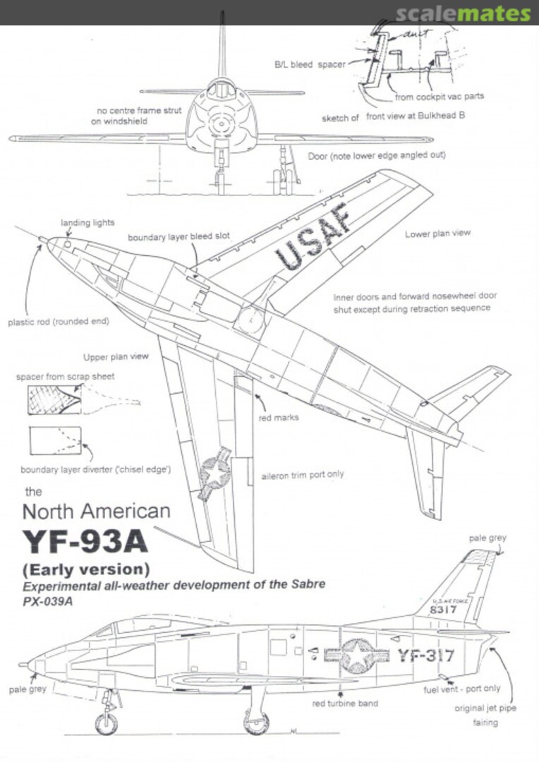 Boxart North American YF-93A PX-039A Maintrack Models Boxart North American YF-93A PX-039A Maintrack Models