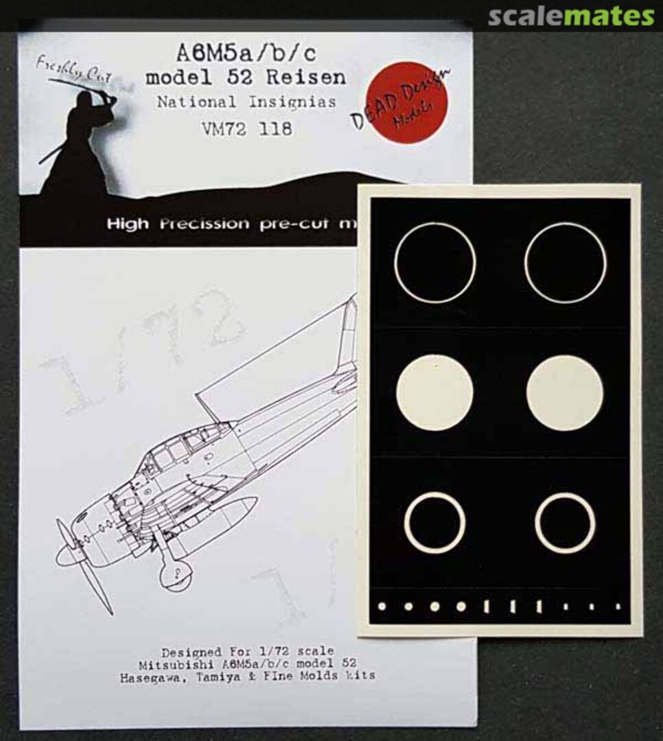 Boxart Mitsubishi A6M5 Reisen National Insignia VM72118 DEAD Design Models Boxart Mitsubishi A6M5 Reisen National Insignia VM72118 DEAD Design Models