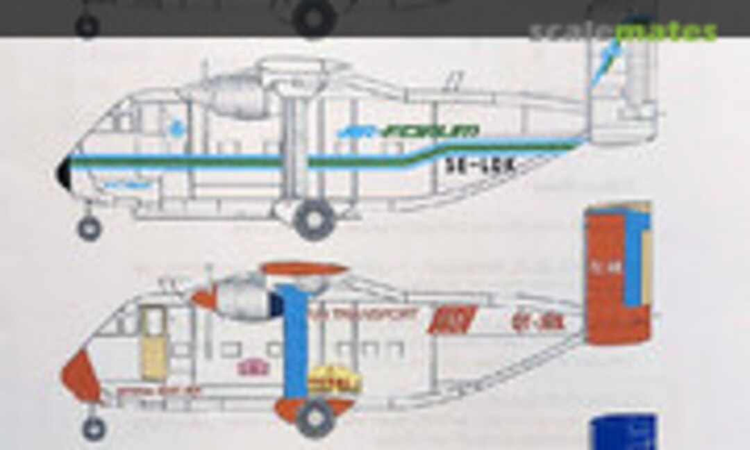 1:72 Twin Engined Workhorses 01 Shorts SC-7 Skyvan (In72scale Decals 72-0001) 72-0001