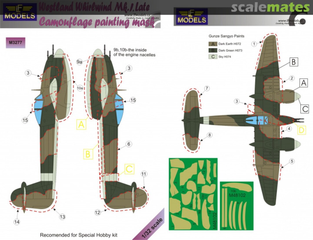 Boxart Westland Whirlwind Mk.I Late M3277 LF Models Boxart Westland Whirlwind Mk.I Late M3277 LF Models