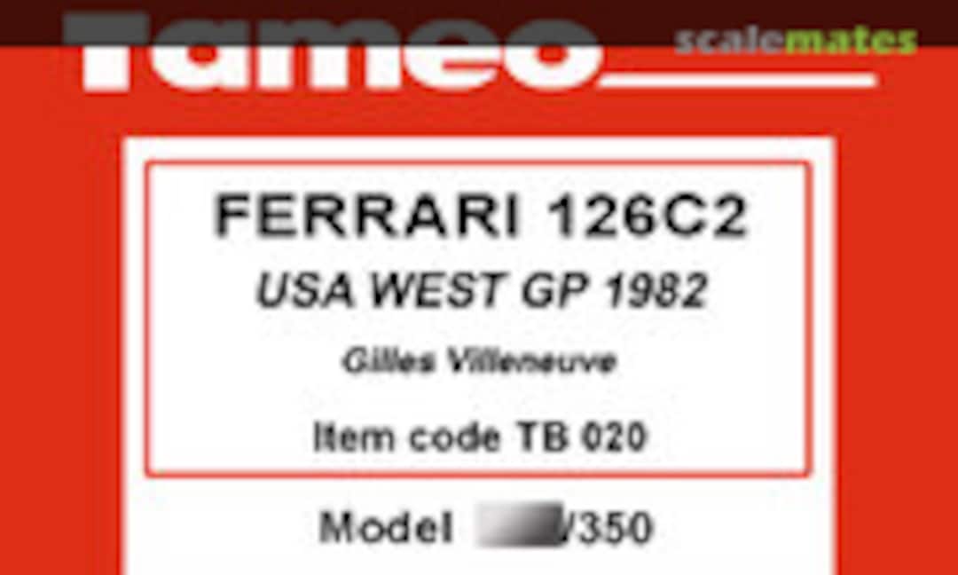 1:43 Ferrari 126 C2 (Tameo Kits TB020)