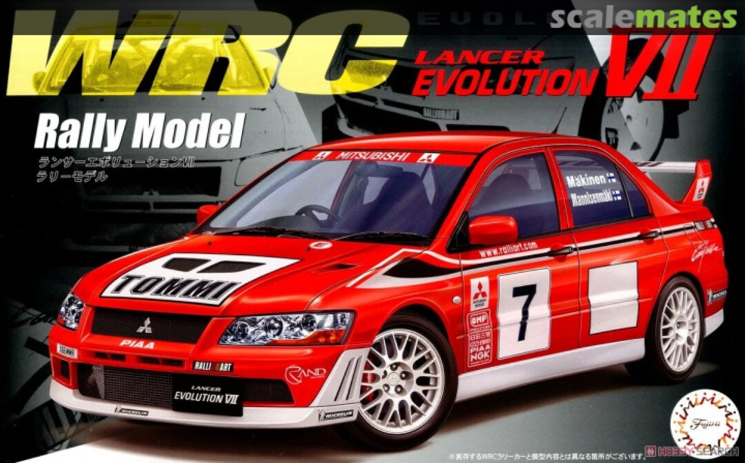 Boxart Lancer Evolution VII WRC Rally Model 04766 Fujimi Boxart Lancer Evolution VII WRC Rally Model 04766 Fujimi