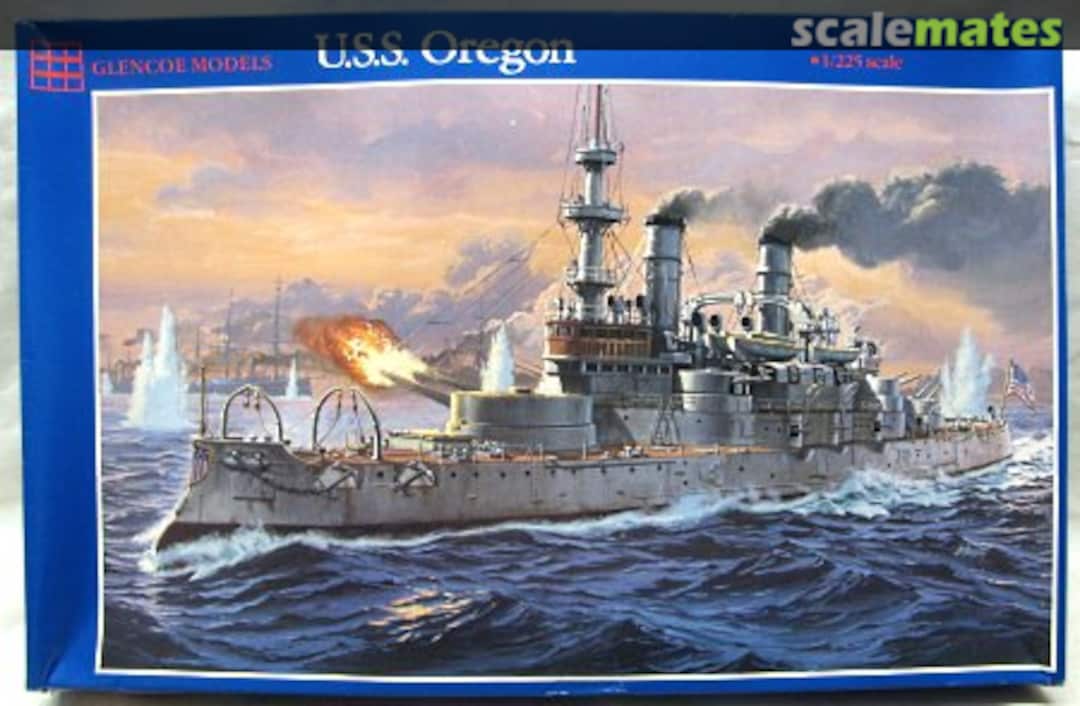 Boxart USS Oregon 08301 Glencoe Models Boxart USS Oregon 08301 Glencoe Models