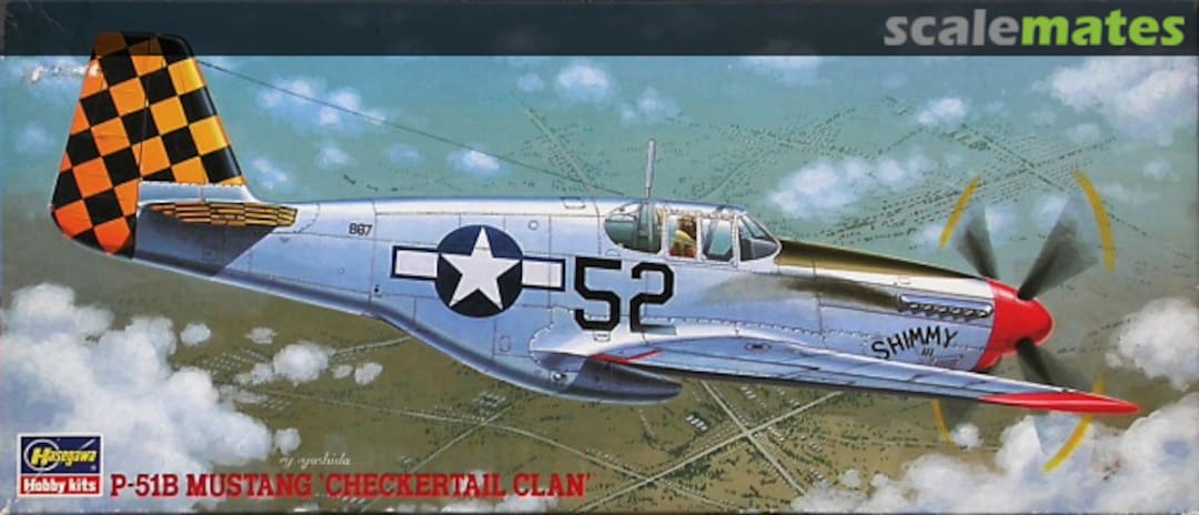 Boxart P-51B Mustang `Checkertail Clan´ 52054 Hasegawa Boxart P-51B Mustang `Checkertail Clan´ 52054 Hasegawa