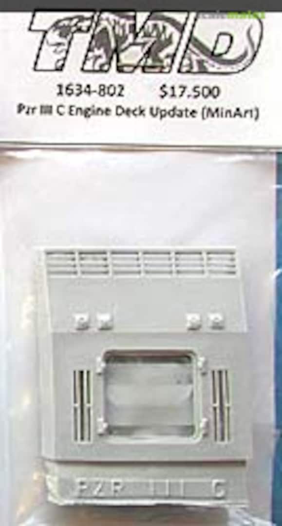 Boxart Panzer III Ausf.C Engine Deck Correction 35-1634-802 The New TMD Boxart Panzer III Ausf.C Engine Deck Correction 35-1634-802 The New TMD