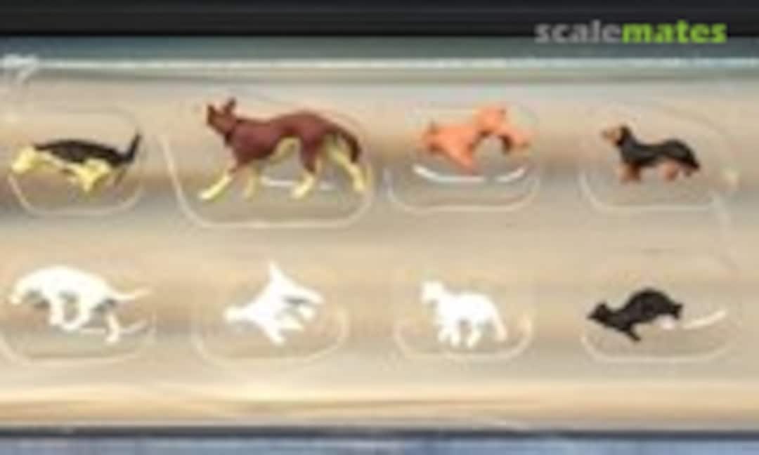 1:87 Dogs and Cats (Preiser 14165) 14165