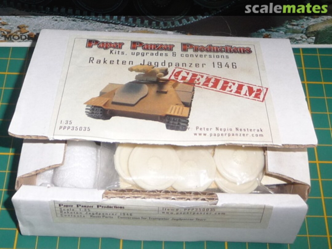 Boxart Raketen Jagdpanzer 1946 PPP35035 Paper Panzer Productions Boxart Raketen Jagdpanzer 1946 PPP35035 Paper Panzer Productions