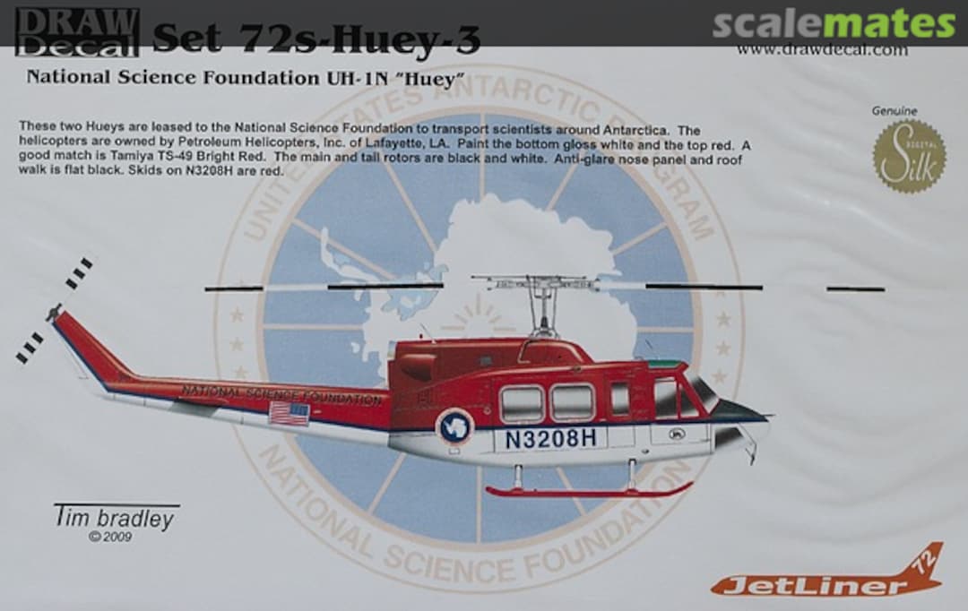 Boxart National Science Foundation UH-1N Huey 72-Huey-3 Draw Decal Boxart National Science Foundation UH-1N Huey 72-Huey-3 Draw Decal