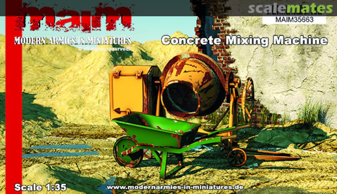 Boxart Concrete Mixing Machine / Mischmaschine MAIM35663 MAiM