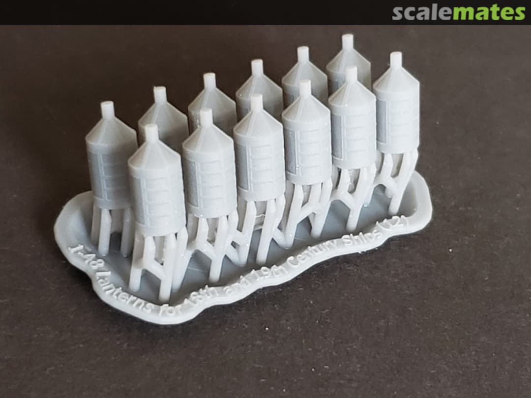 Boxart Lanterns for 18th and 19th Century Ships (set of 12) 48-lanterns Model Monkey Boxart Lanterns for 18th and 19th Century Ships (set of 12) 48-lanterns Model Monkey