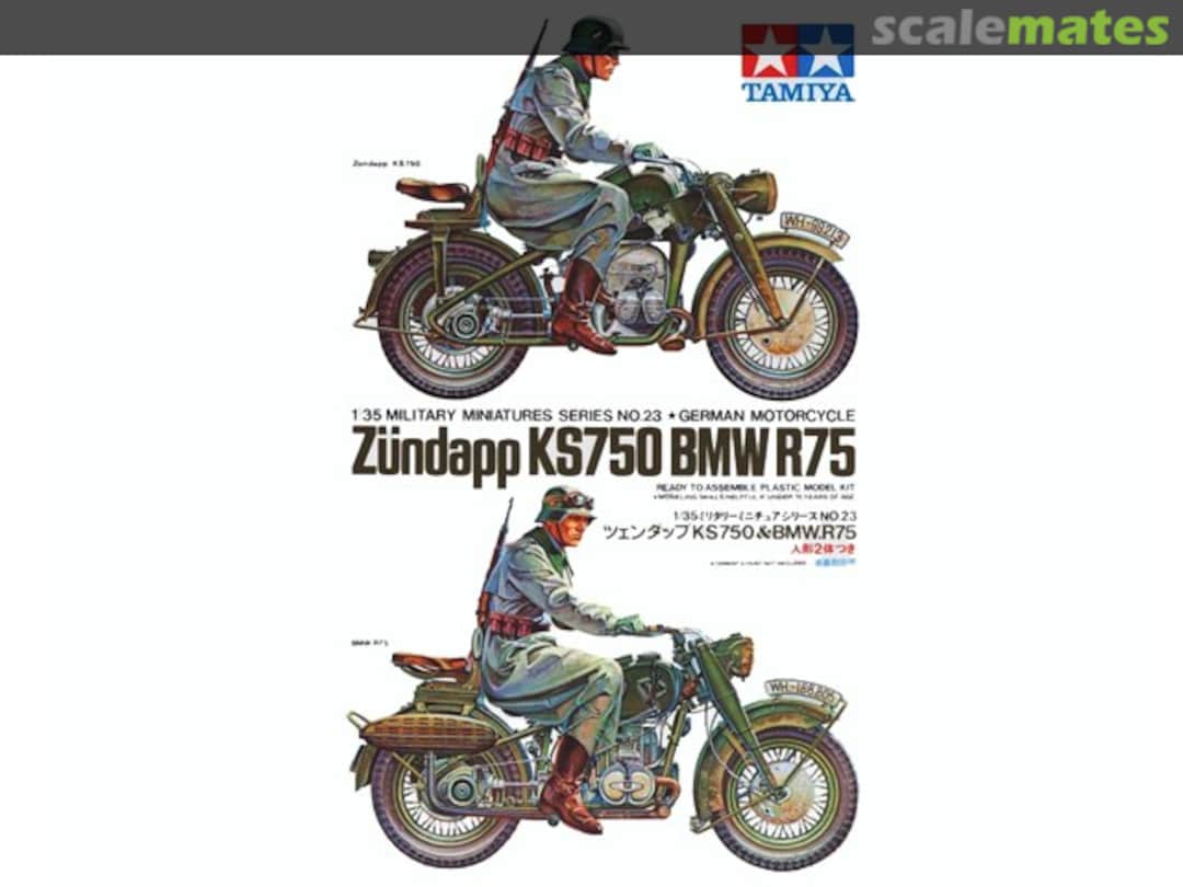 Boxart Zündapp KS750 BMW R75 MM123 Tamiya Boxart Zündapp KS750 BMW R75 MM123 Tamiya