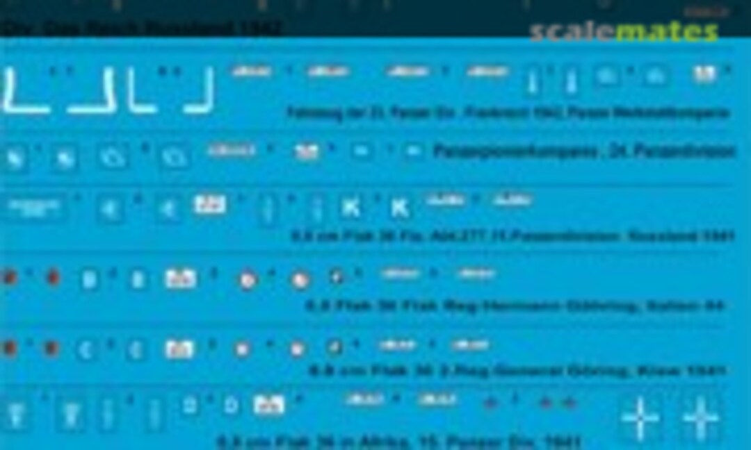 1:87 8 ton Sd.Kfz. 7 Zugmaschinen (Peddinghaus-Decals EP 2679) EP 2679