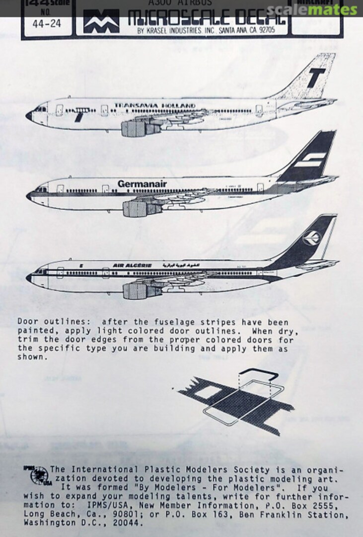 Boxart A300 Airbus 44-24 Microscale Boxart A300 Airbus 44-24 Microscale