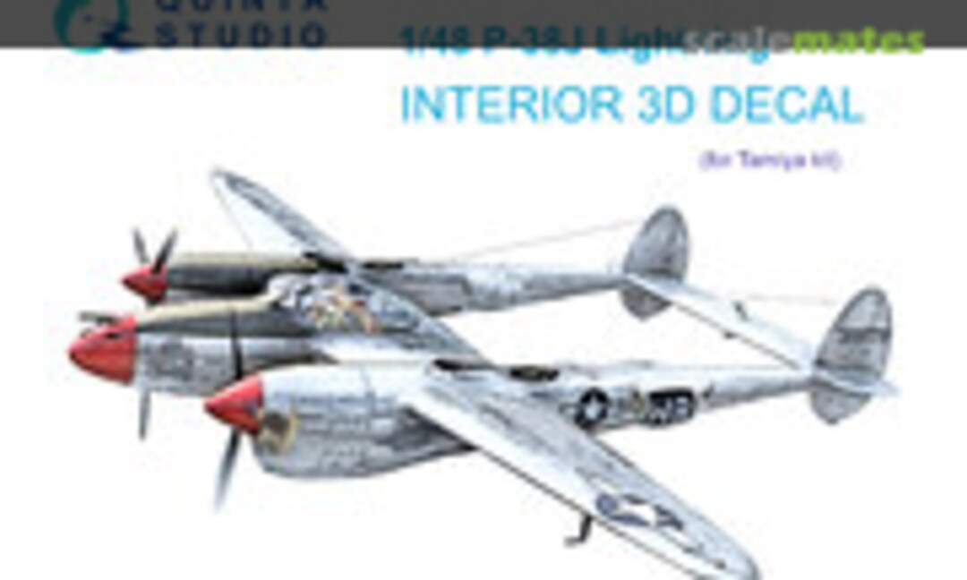 1:48 P-38J interior 3D decals (Quinta Studio QD48327)