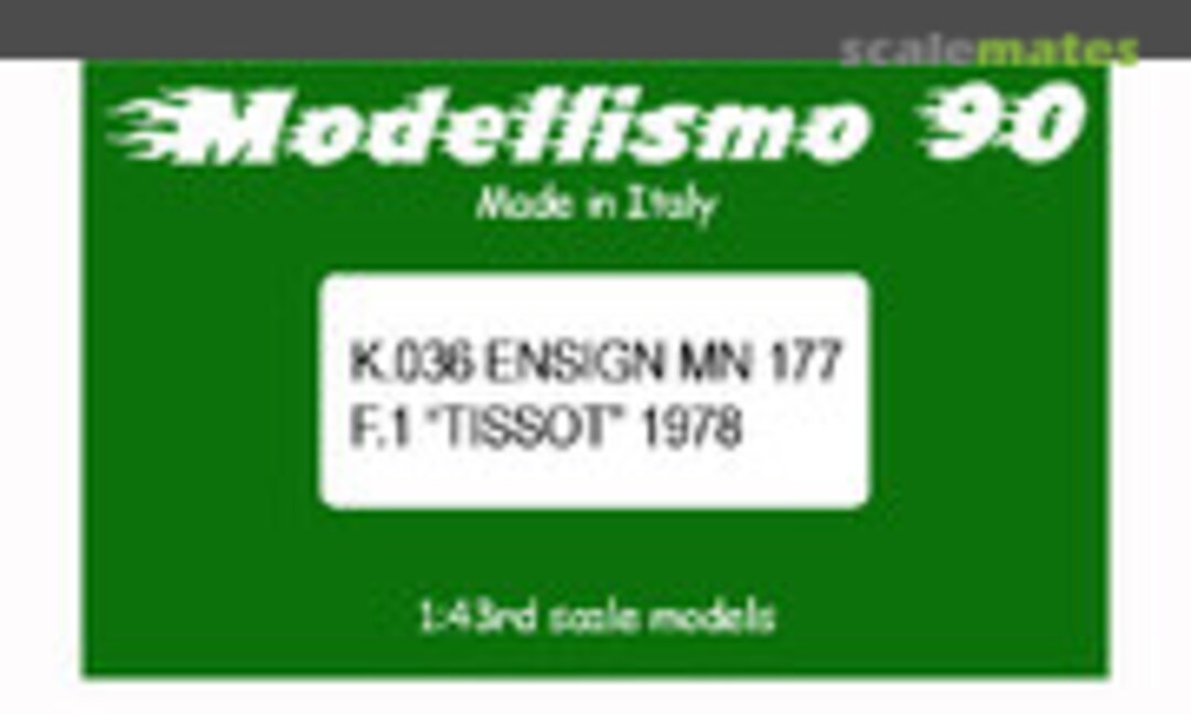 1:43 Ensign MN177 F1 "Tissot" (Modellismo 90 K.036)