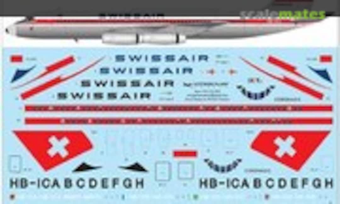 1:135 Convair CV-990A Coronado Swissair (Vintage Flyer Decals VFD135-303)