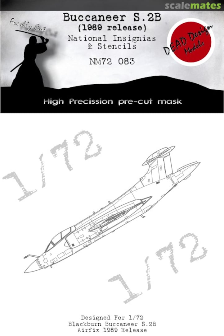 Boxart Buccaneer S.2B (1989 release) - National Insignias & Stencils NM72083 DEAD Design Models Boxart Buccaneer S.2B (1989 release) - National Insignias & Stencils NM72083 DEAD Design Models