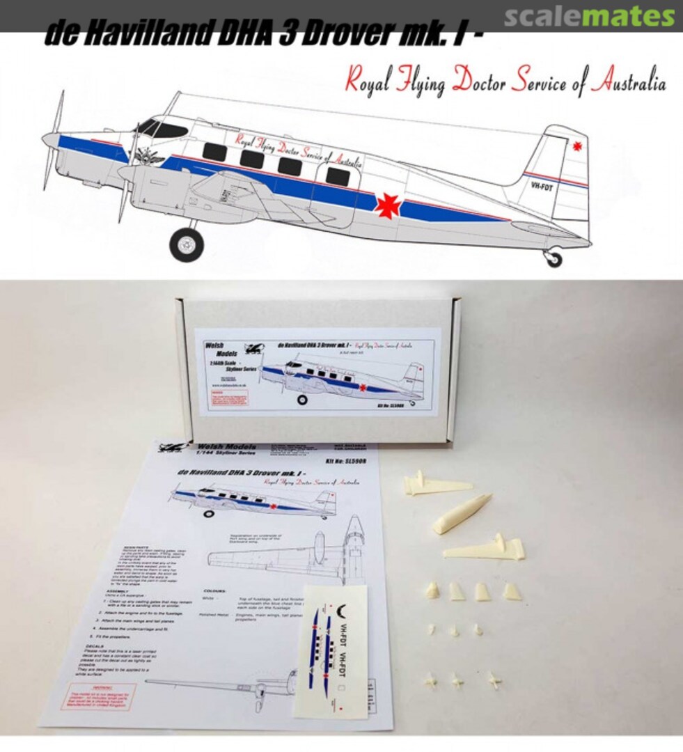 Boxart de Havilland DHA 3 Drover Mk.1 SL590R Welsh Models Boxart de Havilland DHA 3 Drover Mk.1 SL590R Welsh Models