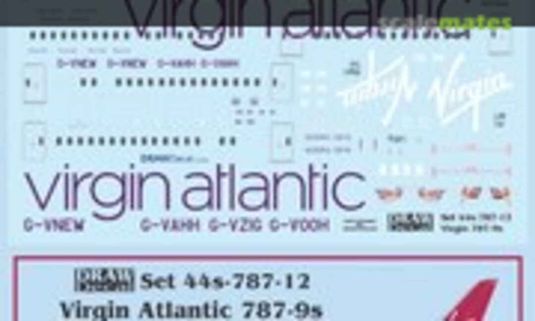 1:144 Virgin Atlantic 787-9 Dreamliner (Draw Decal 44-787-12) 44-787-12