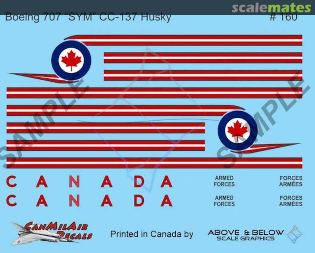 Boxart Boeing CC-137 Husky - SYM Era Markings (1973-84) 160 Above & Below Graphics