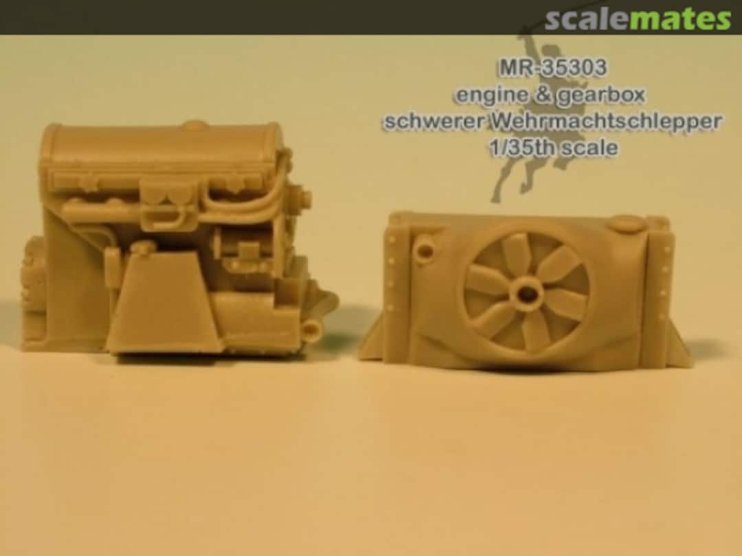 Boxart Engine & gearbox schwerer Wehrmachtsschlepper MR-35303 MR Modellbau Boxart Engine & gearbox schwerer Wehrmachtsschlepper MR-35303 MR Modellbau