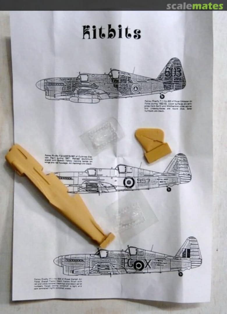 Boxart Fairey Firefly T.1/T.2/TT.1 KB002 Kitbits Boxart Fairey Firefly T.1/T.2/TT.1 KB002 Kitbits