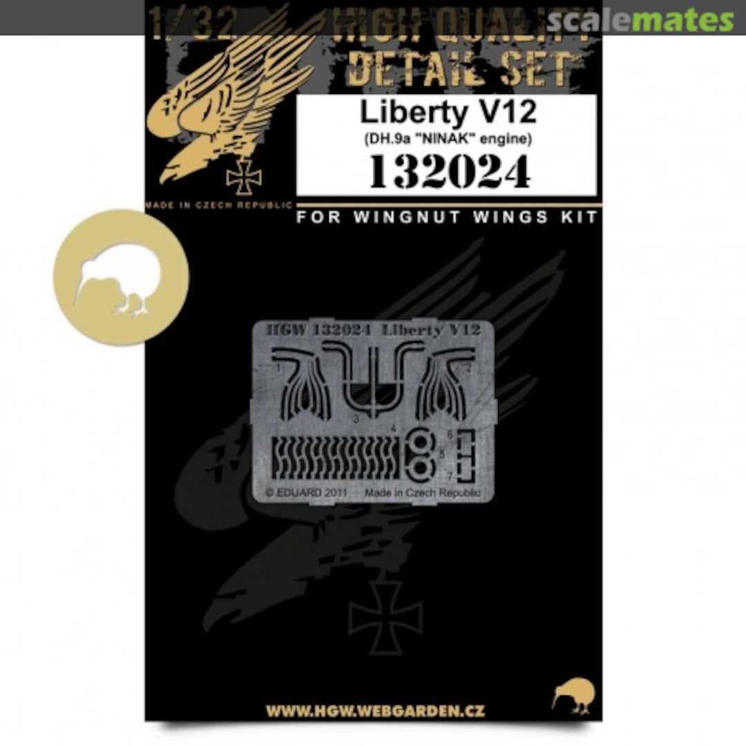 Boxart Airco DH.9a "Ninak" - Liberty V12 Engine PE Set 132024 HGW Models Boxart Airco DH.9a "Ninak" - Liberty V12 Engine PE Set 132024 HGW Models