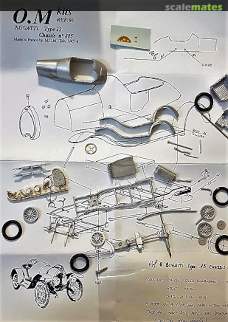 Boxart Bugatti Type 13 #805 06 O.M Kits
