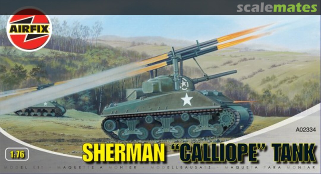 Boxart Sherman "Calliope" Tank A02334 Airfix Boxart Sherman "Calliope" Tank A02334 Airfix