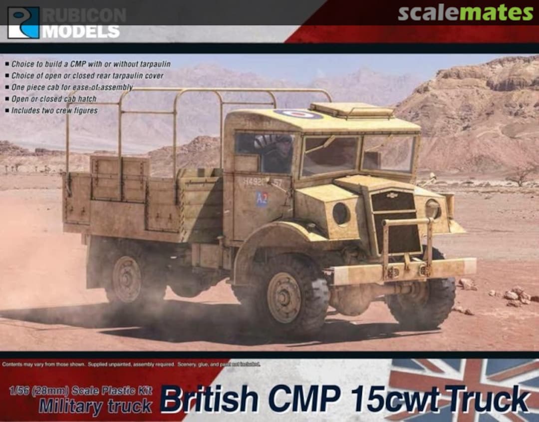 Boxart British CMP 15cwt Truck 280056 Rubicon Models Boxart British CMP 15cwt Truck 280056 Rubicon Models