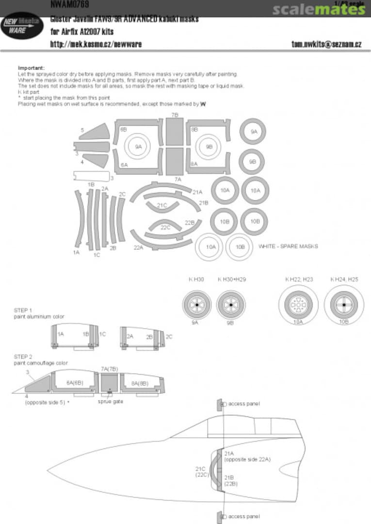 Boxart Gloster Javelin FAW9/9R ADVANCED kabuki masks NWAM0769 New Ware Boxart Gloster Javelin FAW9/9R ADVANCED kabuki masks NWAM0769 New Ware